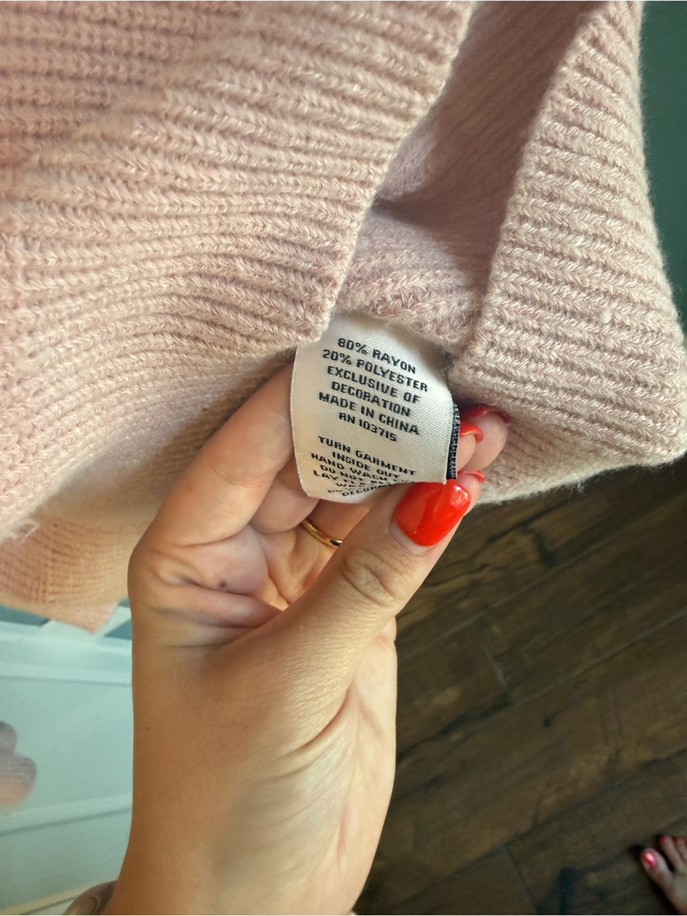Nanette Lepore Blush Pink Floral Appliqué Sweater Cottagecore Coquette M - Picture 4 of 7